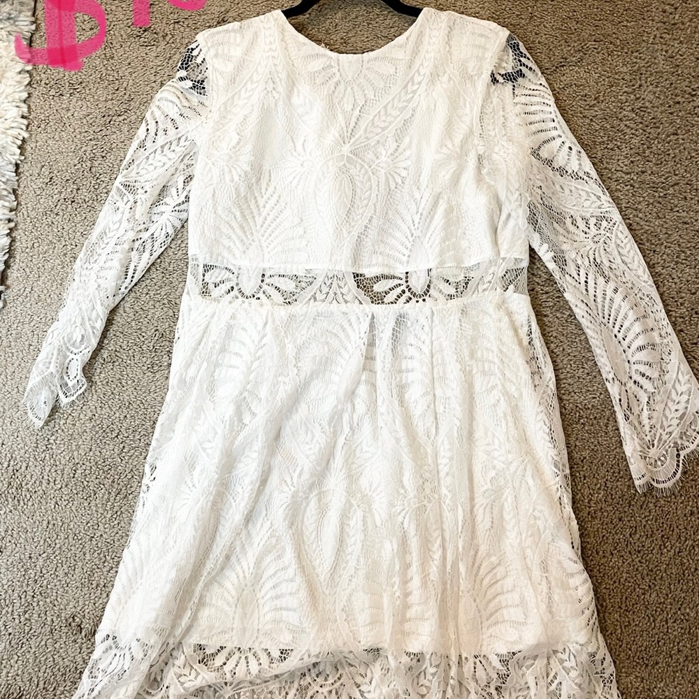 White dress size large
